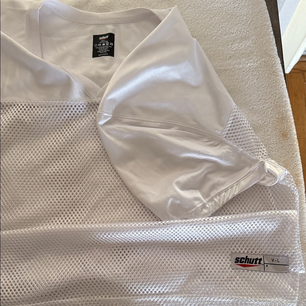Schutt White Mesh Football Jersey